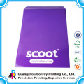 Guangzhou made hot sales luxury and elegant matt art paper custom purple color printing envelope size